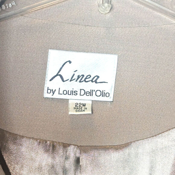 Vtg. Linea by Louis Dell'Olio Coat fawn sz 22W - Picture 3 of 7